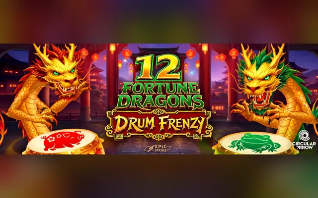 12 Fortune Dragons Drum Frenzy slot by Games Global
