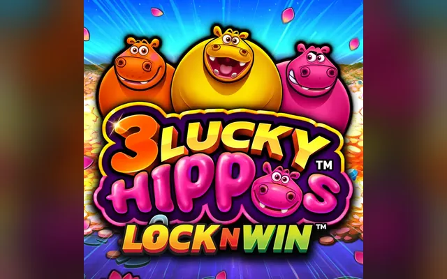 3 Lucky Hippos LockNWin slot by Pear Fiction Studios