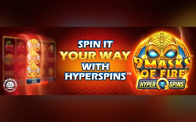 สล็อต 9 Masks of Fire HyperSpins จาก Games Global