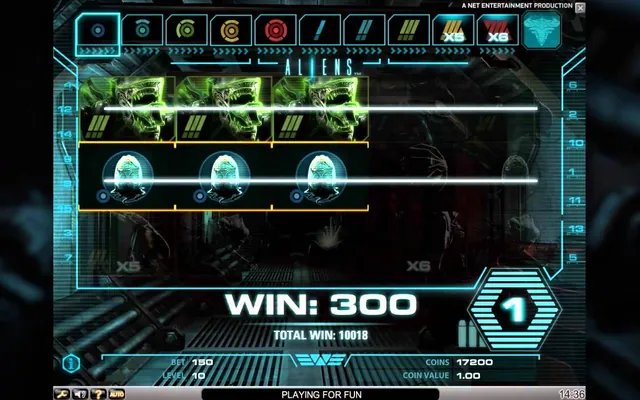 Aliens slot by NetEnt