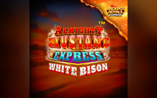 Almighty Mustang Express White Bison Jackpot Royale Express slot by Blueprint Gaming