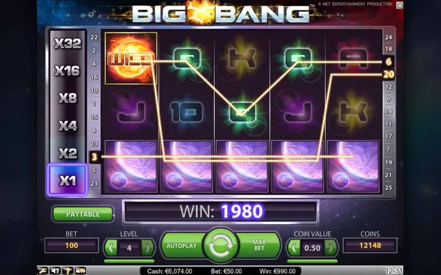 Big Bang slot by NetEnt