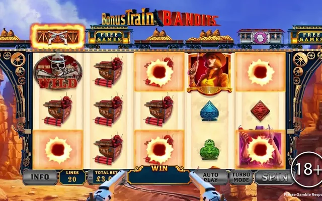 Bonus Train Bandits slot by Playtech