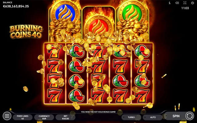 Burning Coins 40 slot by Endorphina