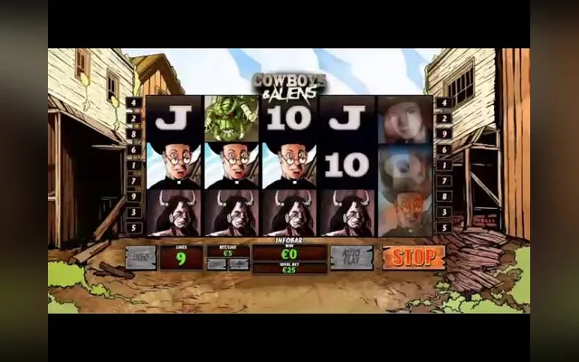 Cowboys & Aliens slot by Playtech