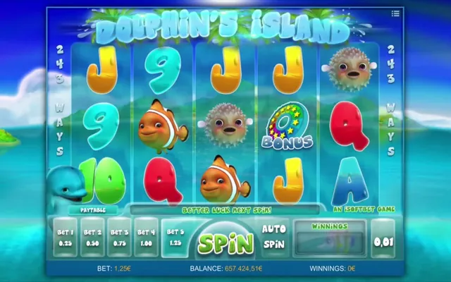 Dolphin's Island slot by iSoftBet