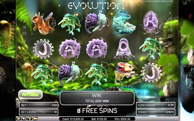 Evolution slot by NetEnt