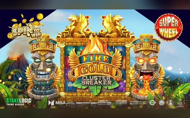 Fire and Gold Cluster Breaker slot by Stakelogic