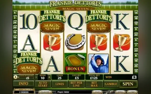 Spilleautomaten Frankie Dettoris Magic Seven fra Playtech