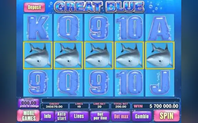 Great Blue slot by Playtech