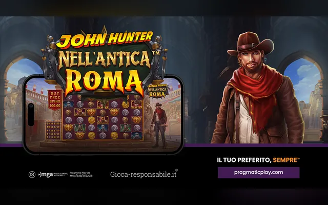 John Hunter nell'Antica Roma slot by Pragmatic Play