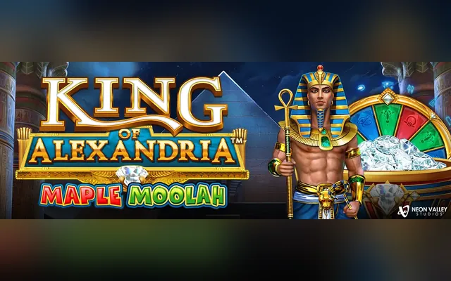 King of Alexandria Maple Moolah slot by Games Global