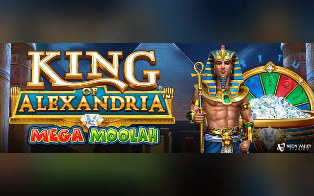 King of Alexandria Mega Moolah slot by Games Global