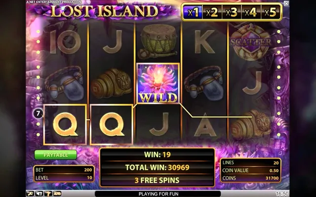 Lost Island slot by NetEnt