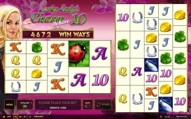 Lucky Lady's Charm deluxe 10: Win Ways slot by Novomatic (Greentube)