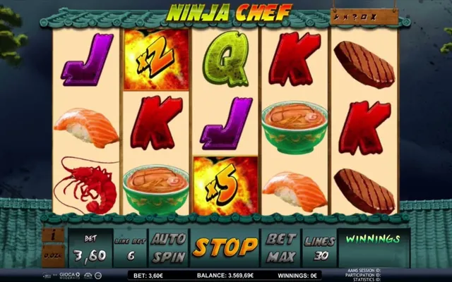 Ninja Chef slot by iSoftBet