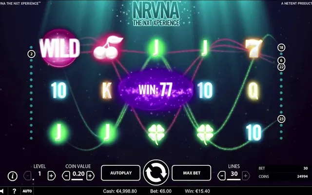 NRVNA The Nxt Xperience slot by NetEnt