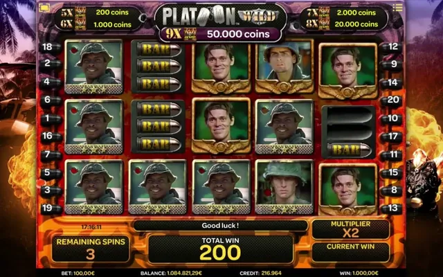 Platoon Wild slot by iSoftBet