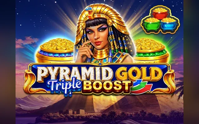 Automat Pyramid Gold Triple Boost Golden Coins Link od studia Amusnet (EGT)