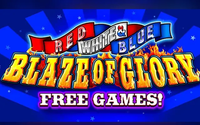 Red White and Blue Blaze of Glory slot by IGT