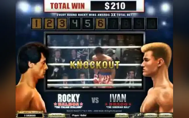 Rocky slot by Playtech