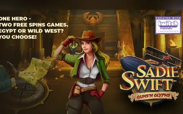 Sadie Swift: Guns’n Glyphs slot by Kalamba Games