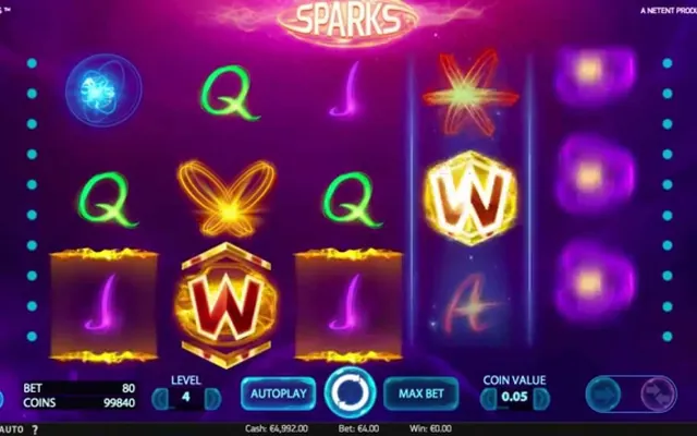 Sparks slot by NetEnt