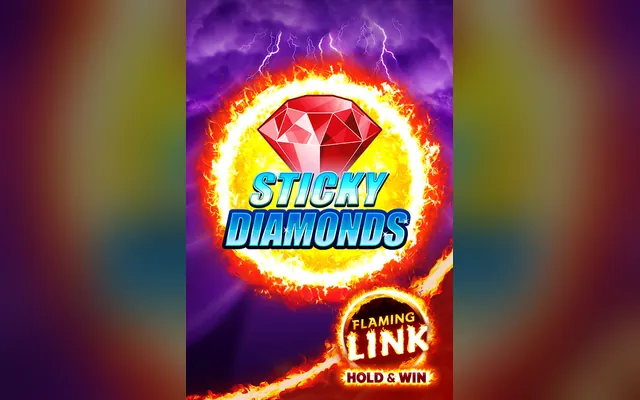 Sticky Diamonds Flaming Link slot by Gamomat