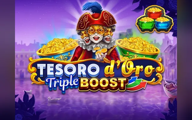 Automat Tesoro d'Oro Triple Boost Golden Coins Link od studia Amusnet (EGT)
