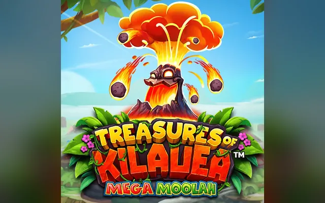 Treasures of Kilauea Mega Moolah slot by Pear Fiction Studios