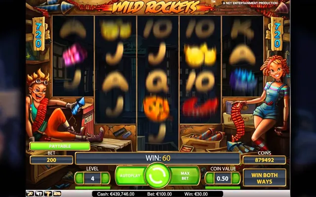 Wild Rockets slot by NetEnt