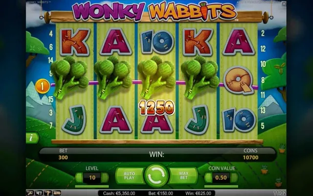 Wonky Wabbits slot by NetEnt